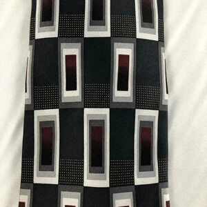 Valerio Garati Black Maroon Silk Tie 60”